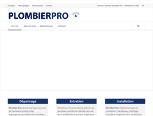 Tablet Screenshot of plombierpro.com
